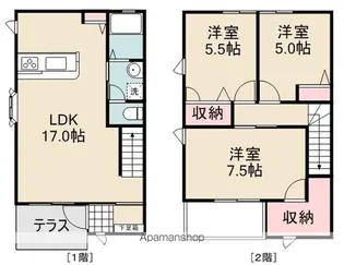 ヴィオレットガーデンC棟【101号室】の間取り