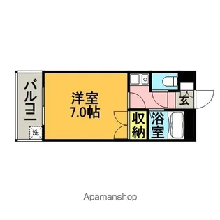 ライベストコート美野島【4階】の間取り