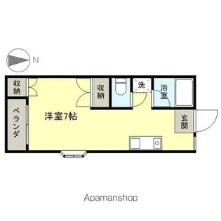 コーポコスモス【201号室】の間取り