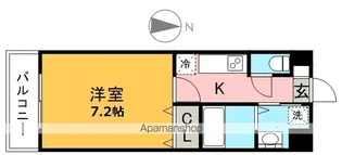 レジディア博多Ⅱ【12階】の間取り