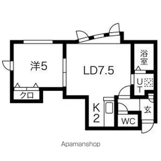 ピースハーモニー南平岸A【202号室】の間取り