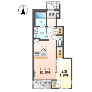 ベル シエル(BELL CIEL)【1階】の間取り