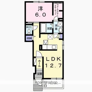 コリーナ ディ ヴェルデ 2【1階】の間取り