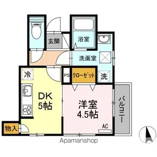 ヒルズ新宮苑【1階】の間取り