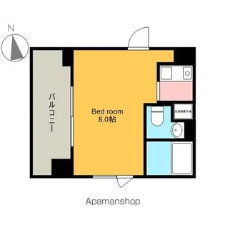 レジディア市谷薬王寺【2階】の間取り