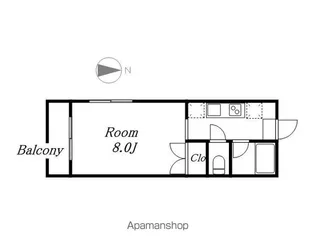 ヴァンヴェール名古屋【201号室】の間取り