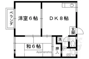 ラトゥール岩倉南【202号室】の間取り