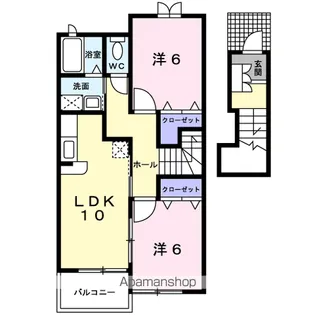 リーブ ホソエC【2階】の間取り