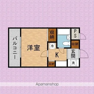 TOP新河岸【103号室】の間取り