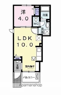 クレールソワン【1階】の間取り