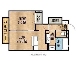 ペブルコート【1階】の間取り