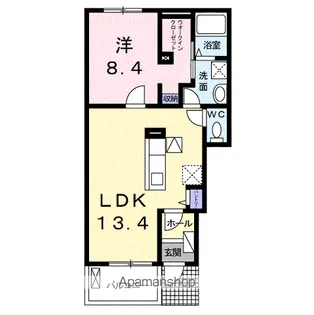 セントラル ビオーラA【1階】の間取り