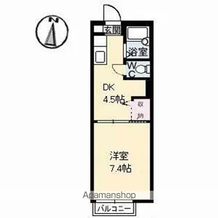 グリーンヒル南蔵王【101号室】の間取り
