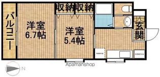 シャトー水堀【2階】の間取り