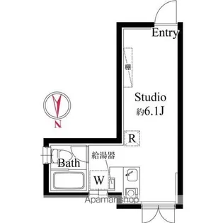 アパートメントクロ三軒茶屋【1階】の間取り