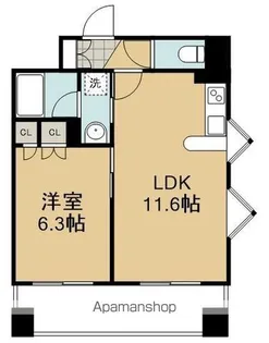 エスティメゾン静岡鷹匠【3階】の間取り