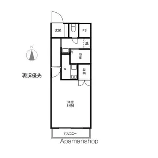 ルート南向【3階】の間取り