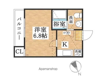 NST上小田井【202号室】の間取り