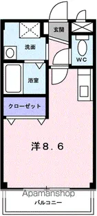 プラードアロージョ【1階】の間取り