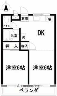 グランドールMK【202号室】の間取り