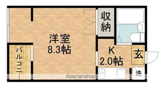 和地山ロイドアパート【3階】の間取り