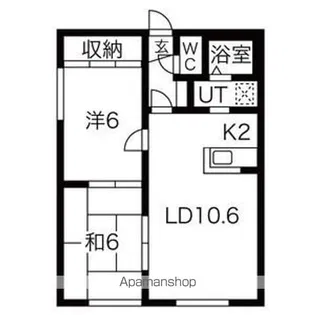 クオーレN20【3階】の間取り