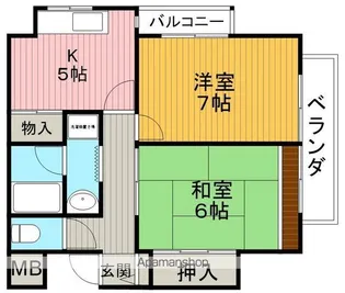 清風マンション(西緑丘)【3階】の間取り