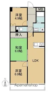 ピボットマンション八幡【306号室】の間取り