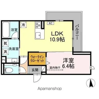セレスティア南荒子【2階】の間取り