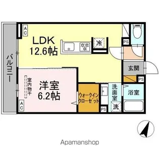 Dーカヴェリ本千葉【2階】の間取り