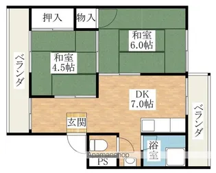 コトブキコーポ【202号室】の間取り