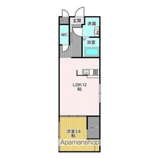 AMIRL PREMIER SHINSAKAEⅡ【3階】の間取り