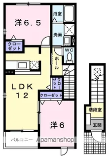 コリナ 請西 B【2階】の間取り