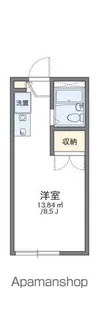 レオパレス大秋【105号室】の間取り