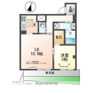 CHARME・TOIT(シャルム・トワ)【1階】の間取り