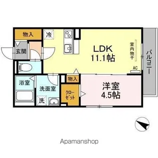 ヴェル ドミール【5階】の間取り