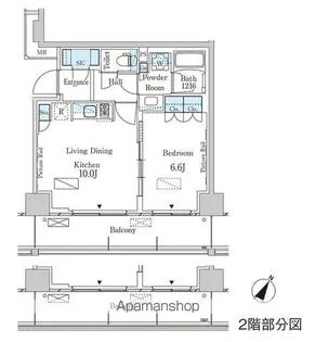 パークアクシス横濱大通り公園【6階】の間取り