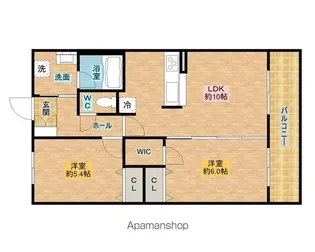 サン・リヴァージュ岸和田【3階】の間取り