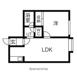 ハーモニーふしこ【208号室】の間取り