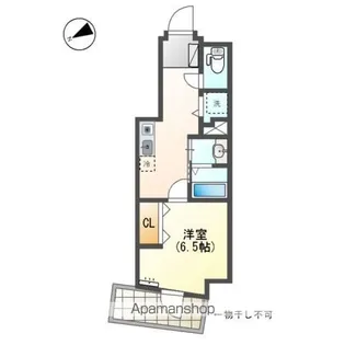 レジデンス明神町【10階】の間取り