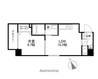 高栄京町マンション【5階】の間取り