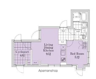 東京都世田谷区下馬2丁目【マンション】の間取り