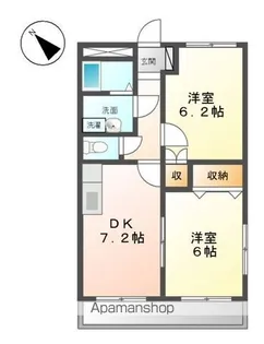 メゾン・アイリス【1階】の間取り