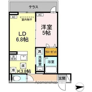 グラナーデ東水元【1階】の間取り