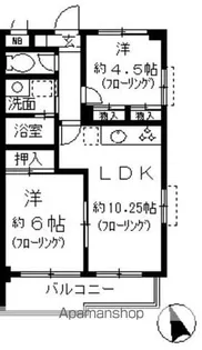 グランドール大幸2【4階】の間取り