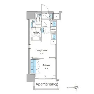 ルフォンプログレ門前仲町マークス【2階】の間取り