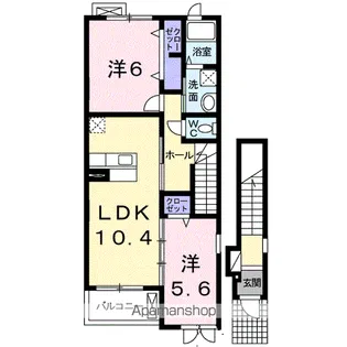 ミニョン ソレイユ【2階】の間取り