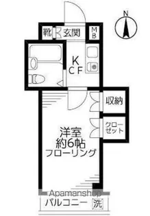ドエル西村マンション【402号室】の間取り
