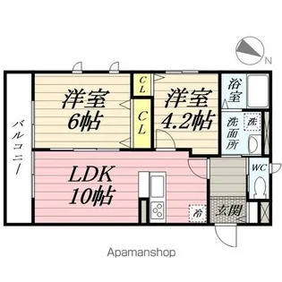CENTRAL WAKO【103号室】の間取り