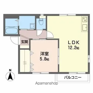 イーストアベニュー【2階】の間取り